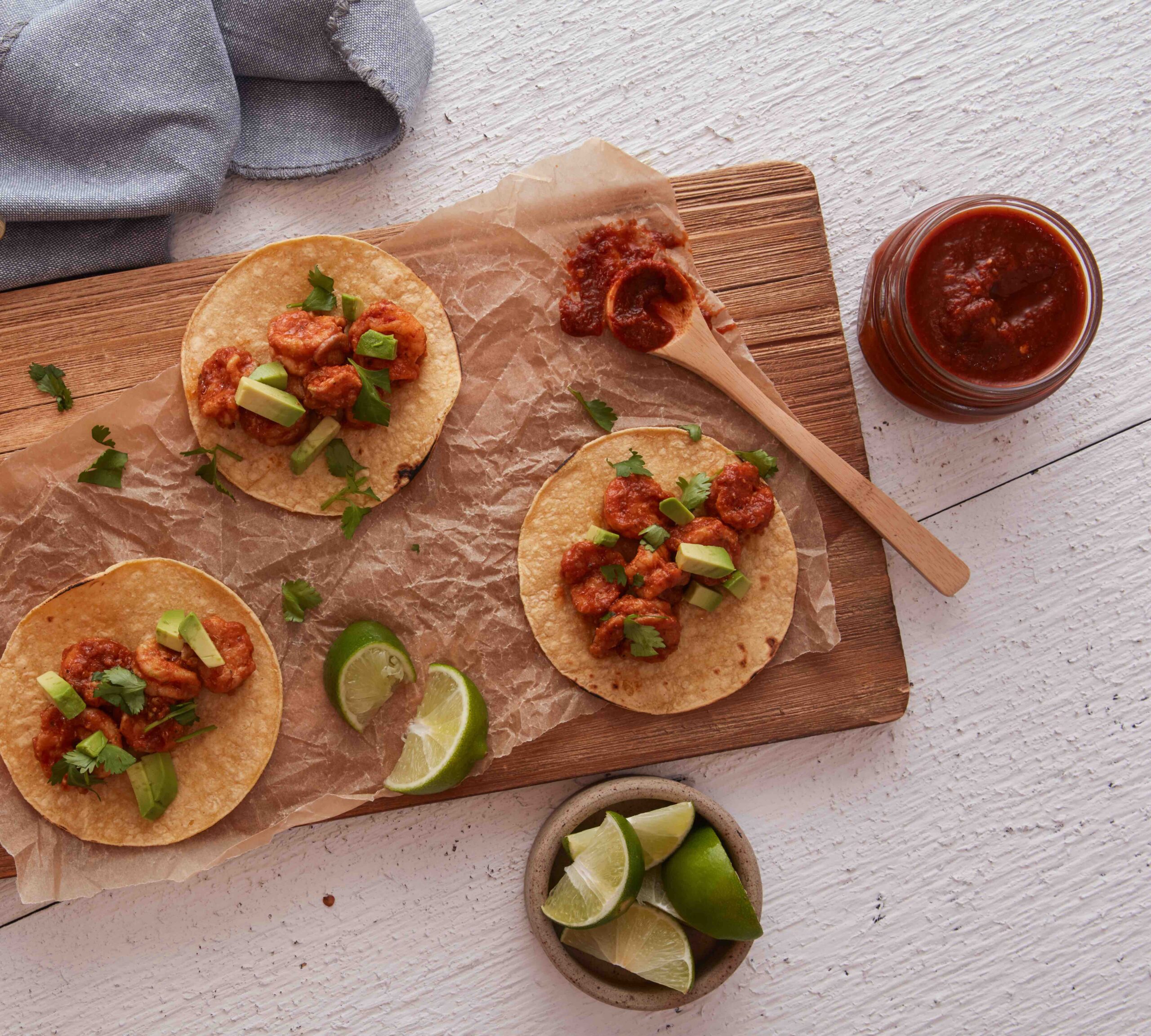 Yucatán Shrimp Tacos