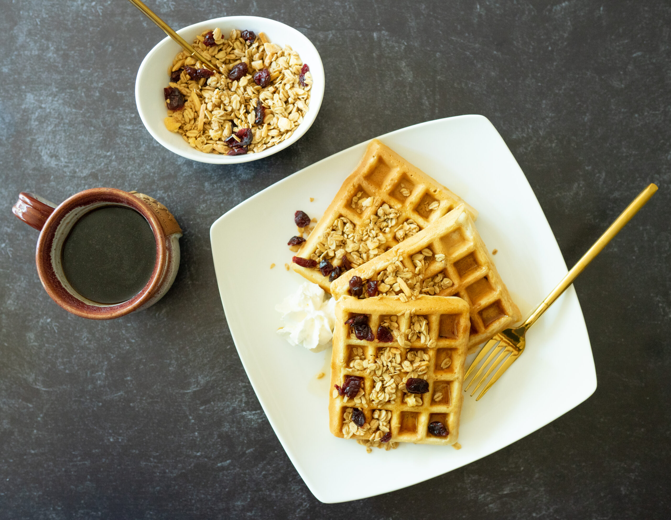 Berried Treasure Granola Waffles